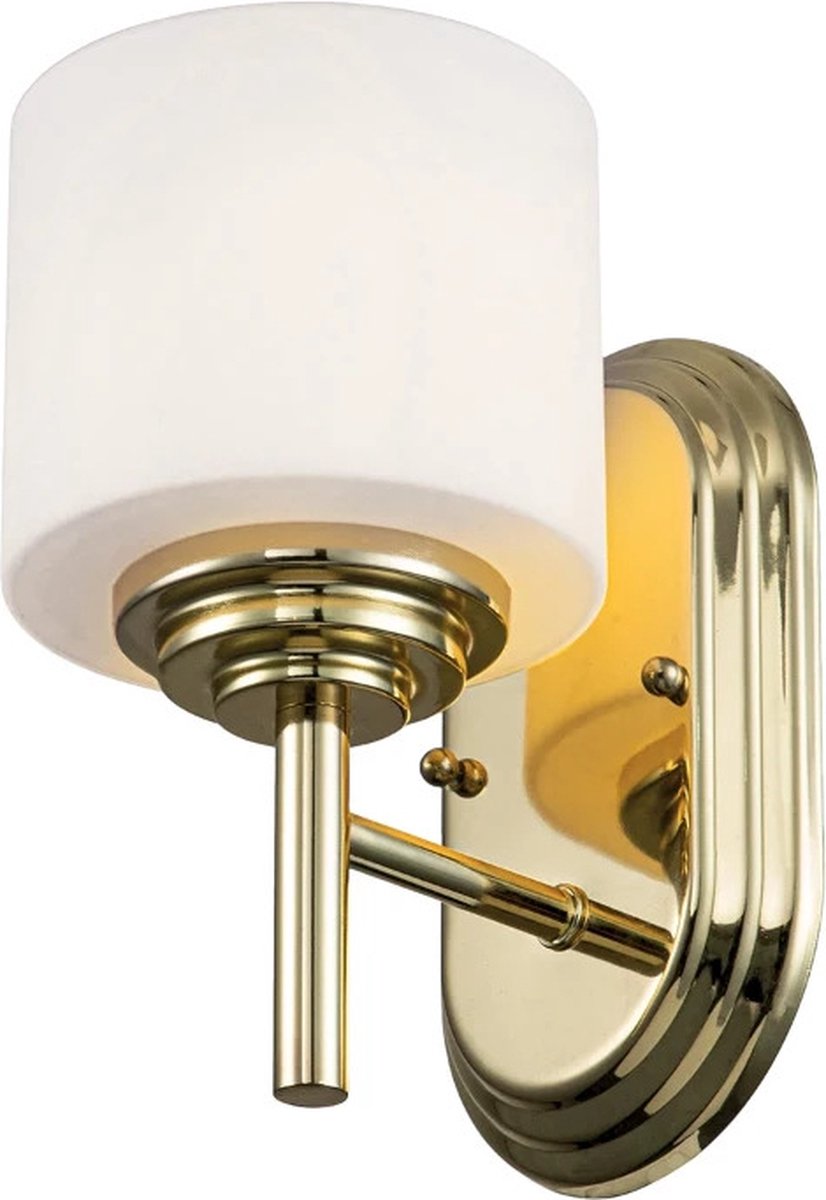 Feiss LED Badkamerarmatuur Malibu | 3W 3000K 300Lm 830 | IP44 | Dimbaar | Polished Brass