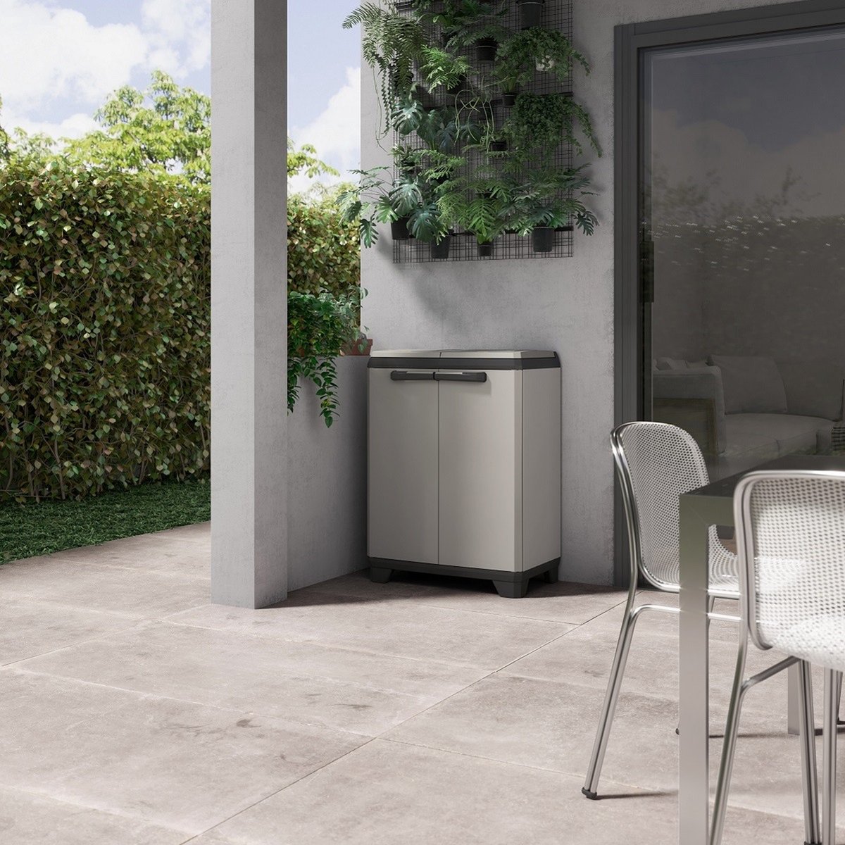 Keter Planet Lage Kast - 1 plank - 68x39x90cm - Grijs/Zwart