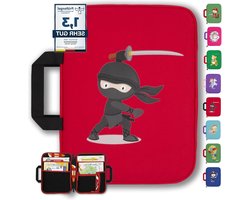 Tas voor TipToi boeken en accessoires Plus TipToi pen - ideaal voor tablets en Edurino - inclusief hoofdtelefoon ninja - opbergset voor Tip TOI starterset