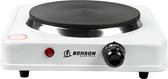Benson Compacte elektrische kookplaat - 1000 watt - wit - 21 x 21 x 6 cm