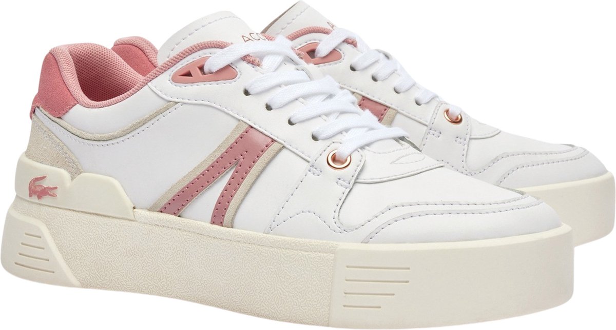 Lacoste L002 Evo Sneakers Dames Beige