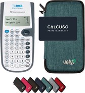 TI-30XB MultiView incl. WYNGS Beschermhoes Turkoois - Wetenschappelijke Rekenmachine - Basis Pakket