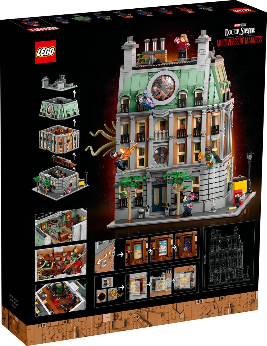 LEGO Marvel Sanctum Sanctorum Collectible met Iron Man en Doctor Strange Minifiguren - 76218 — afbeelding 22