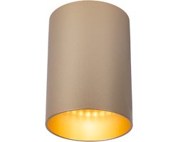 Atmooz - Plafondlamp Nuo Fix - Goud - Ø 7 cm - Metaal - GU10 Fitting - 50W - Luxe Verlichting voor Werkbladen en Kamers