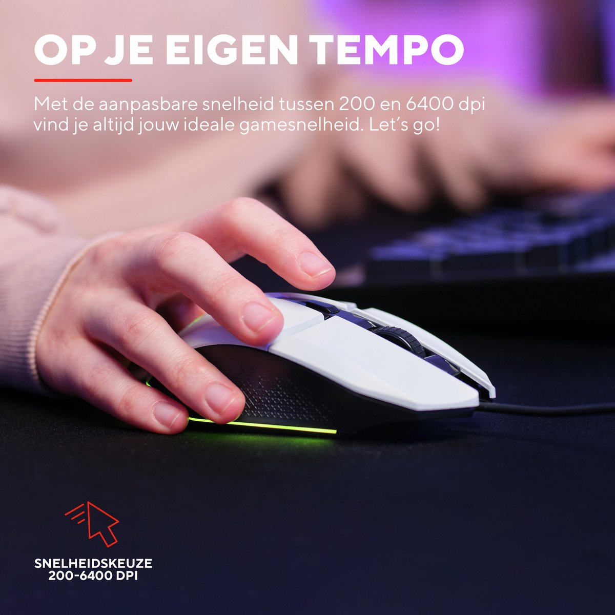 Trust GXT 109W Felox - Gaming Muis thumbnail 2