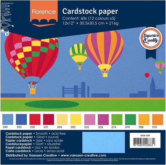 Florence Cardstock 216g Textuur Wit - 30,5x30,5cm - Vaessen Creative Florence Cardstock 216g Textuur Wit - 30,5x30,5cm - Vaessen Creative