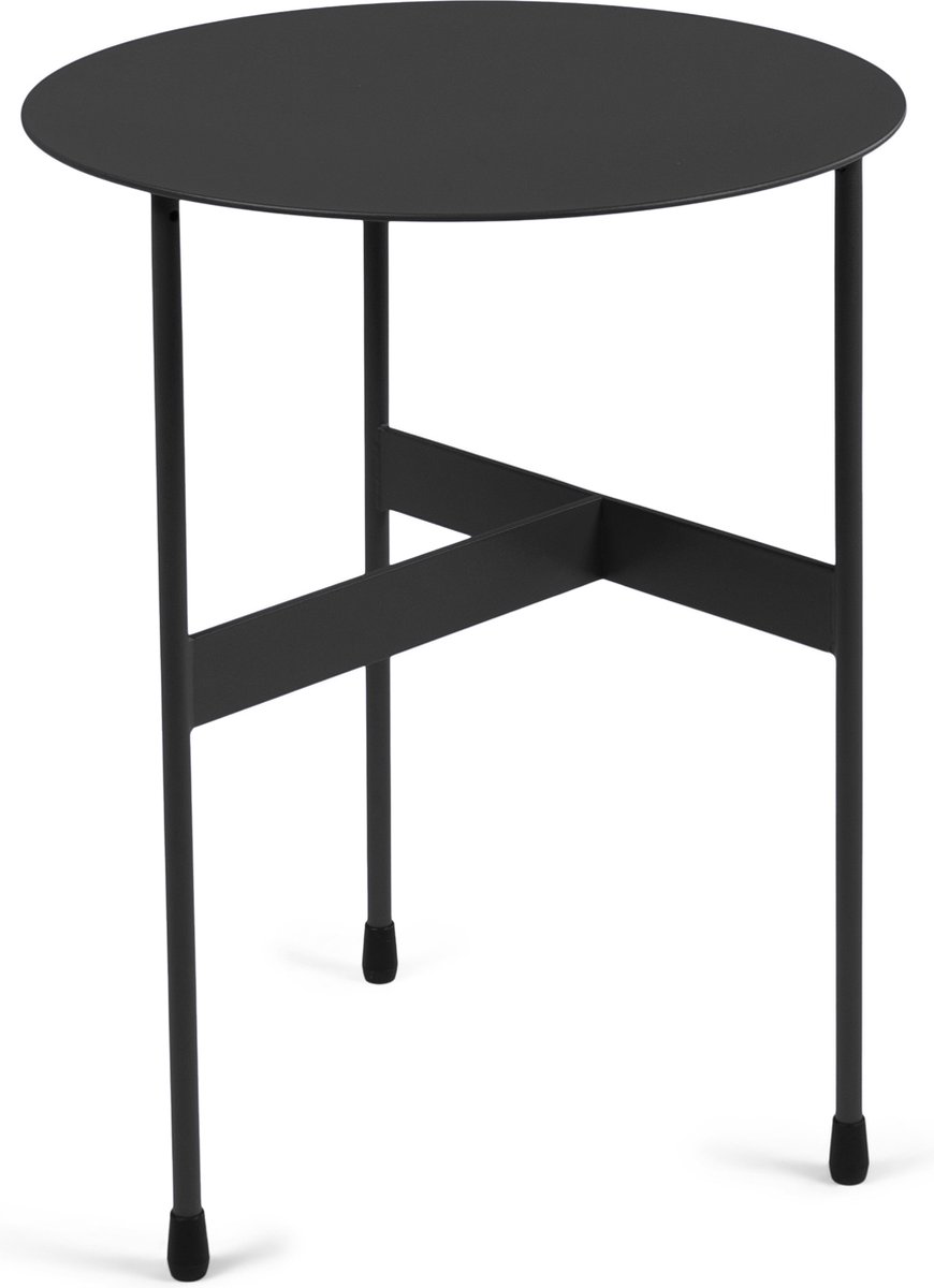 Spinder Design bijzettafel Mira High - Zwart - Ø45 - Staal