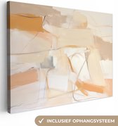 Canvas schilderij abstract 80x60 cm - Slaapkamer wanddecoratie volwassenen - Abstracte moderne kunst - Muurdecoratie canvasdoek - Muurdoek keuken decoratie - Foto op canvas - Keukenschilderij woondecoratie modern - Kamer versiering
