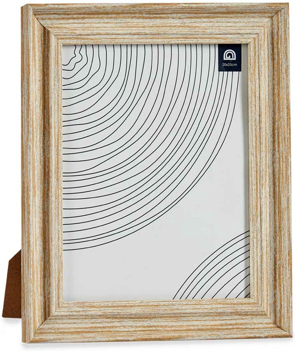 Giftdecor Fotolijstje voor een 20 x 25 cm foto - licht hout - Klassiek - frame 26 x 31 cm - staand/hangend