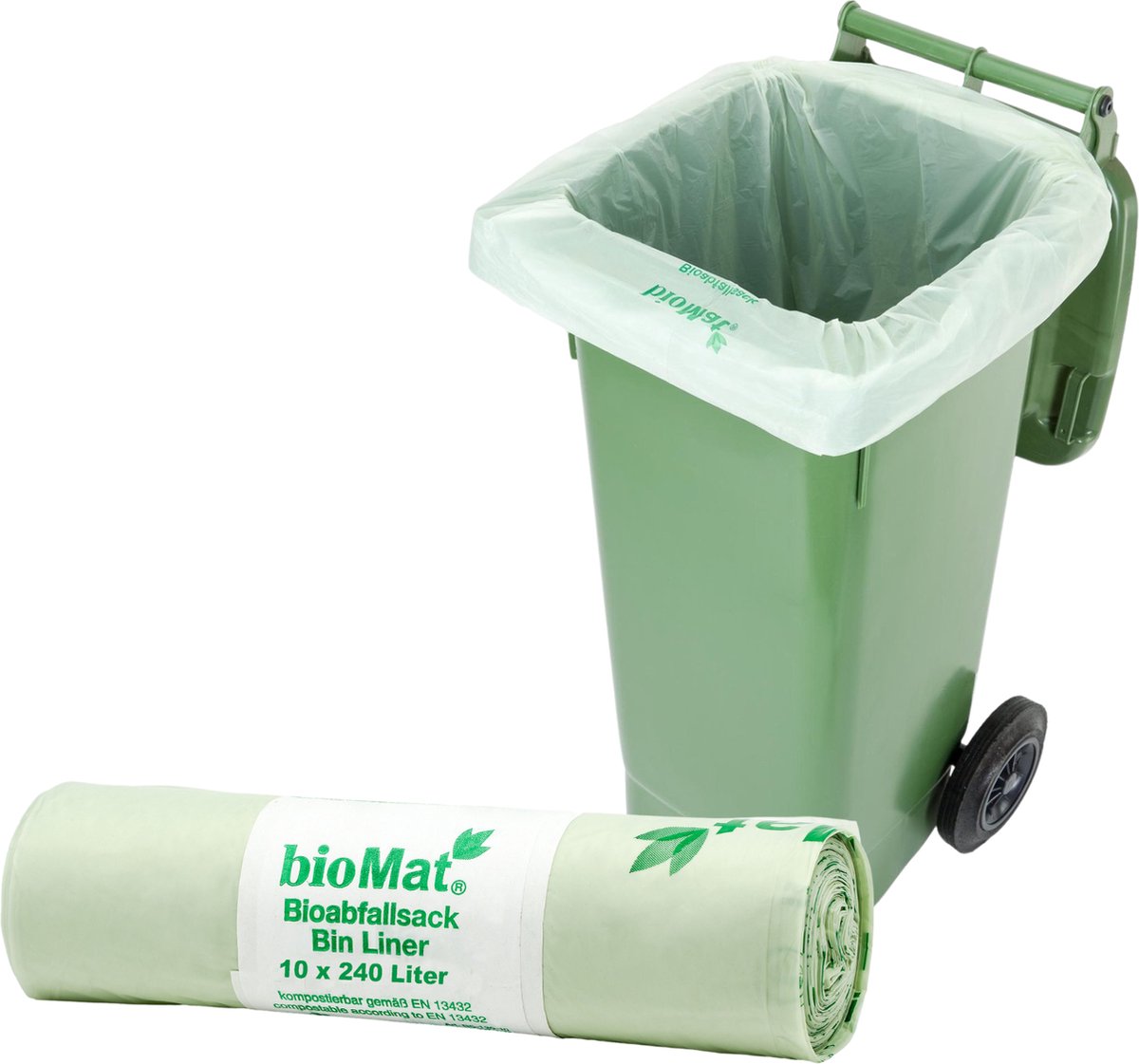 BioMat - Composteerbare containerzakken 50 x 240 liter - 5 rollen