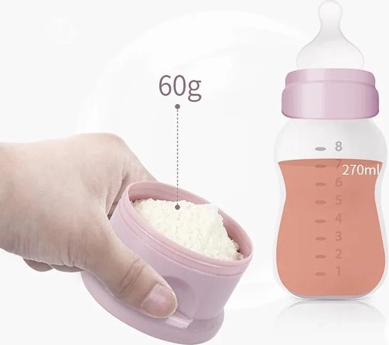 Melkpoeder Toren - Merkpoeder doseerdoosjes - Kraam Cadeau - BabyShower Cadeau -Rose van BabyShower Cadeau. — afbeelding 3