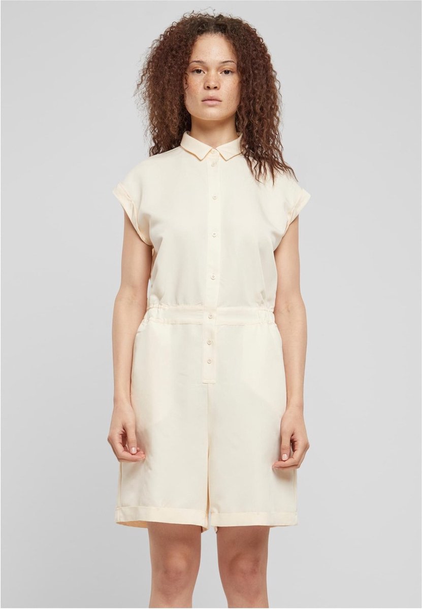 Urban Classics Viscose Twill Playsuit L Beige