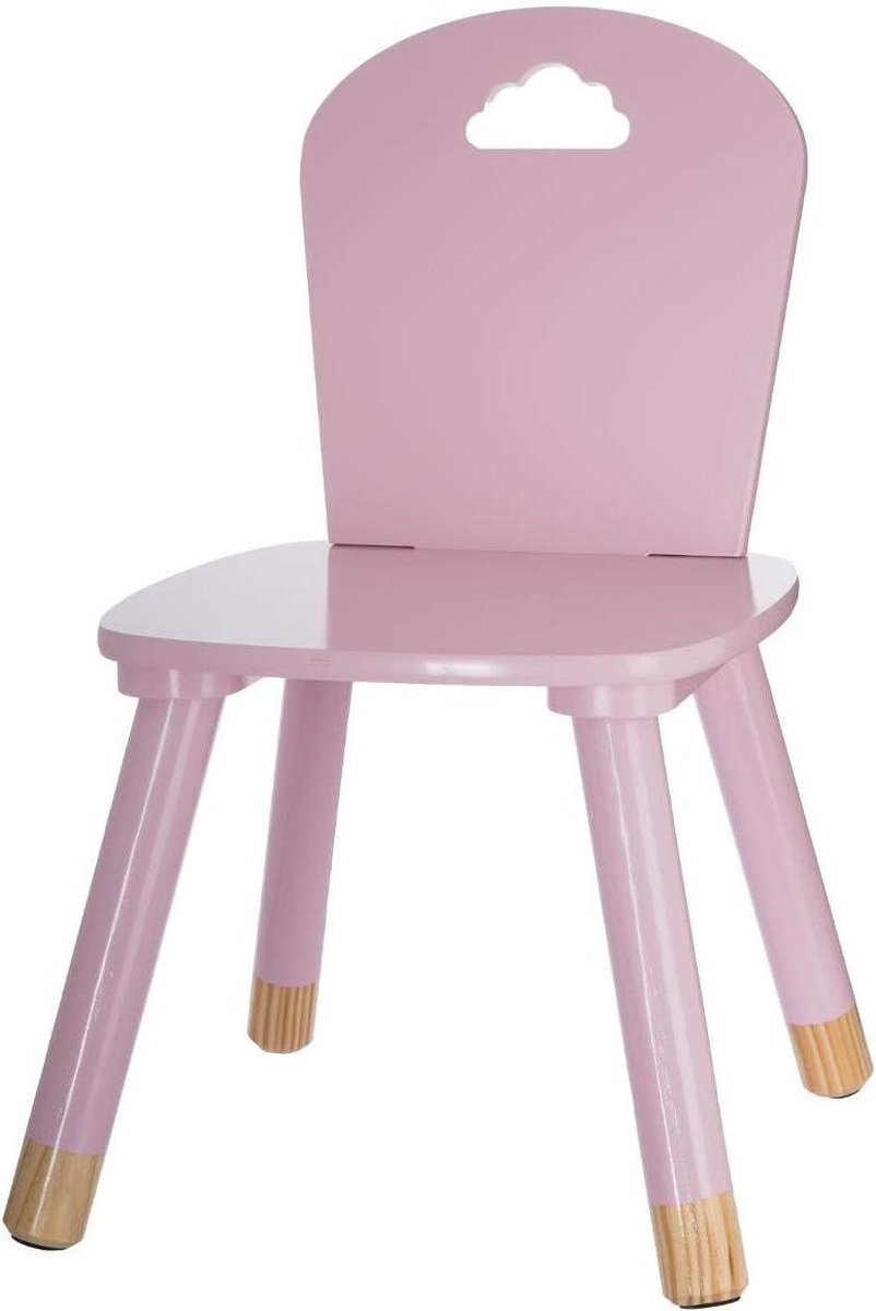 Roze Velours Stoel met Ronde Vorm - Comfortabele Zitmeubel