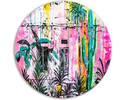 Planten wandbord - Natuur muurdecoratie rond - Muurcirkel Cactussen - Muurdecoratie modern - Wandschalen - Kunstwerk muurcirkel aluminium 60x60 cm Planten wandbord - Natuur muurdecoratie rond - Muurcirkel Cactussen - Muurdecoratie modern - Wandschalen - Kunstwerk muurcirkel aluminium 60x60 cm