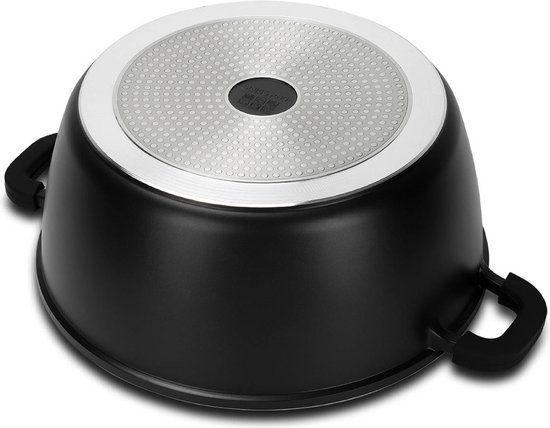 Titanium Hammered Pan Pro, Non-Stick Pan Pan with Multifunctional Design, Scratch-Resistant Coating, 26 cm, 28 cm, 30 cm, for Induction Hob and Camping