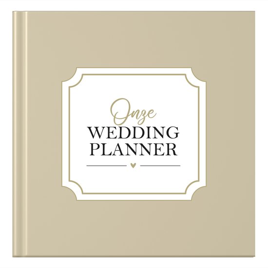 Fyllbooks - Wedding Planner Invulboek - Geschikt voor alle Koppels - Bruiloft Planner, Huwelijksplanner - Beige