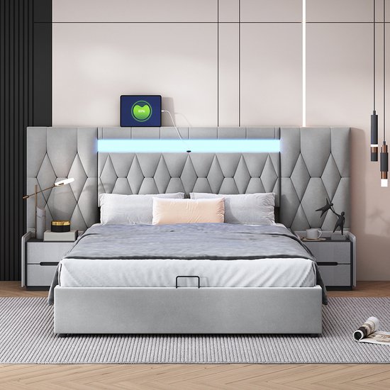 Modern opbergbed 140x200 | Ideaal voor jongeren en volwassenen