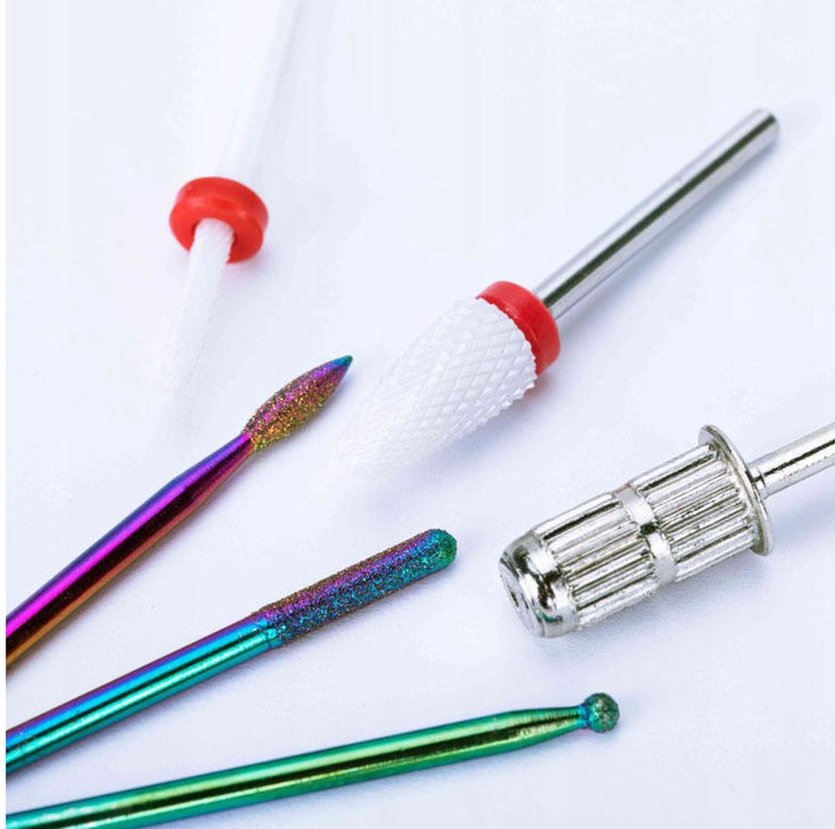 DRM Opzetfrezen Freesmachine Met Schuurrolletjes Set van 6 Stuks Rainbow