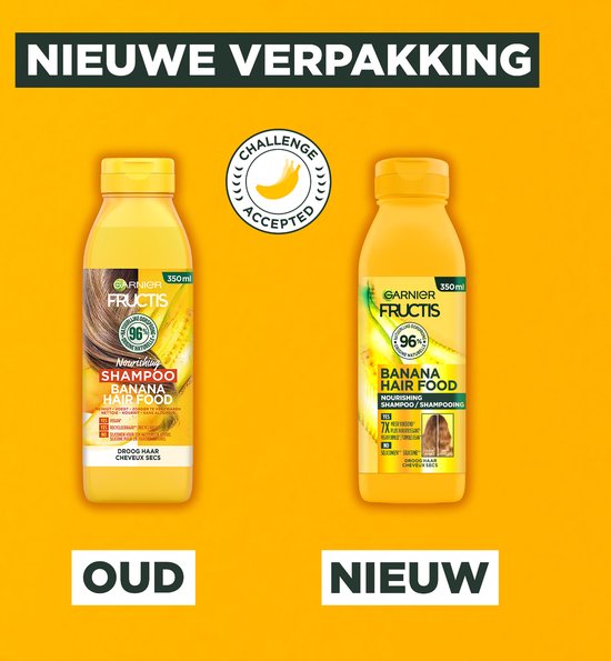 Garnier Fructis Hair Food Banana Shampooing pour cheveux secs 6 pièces pack économique