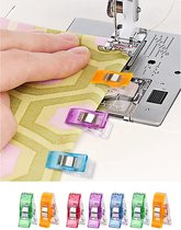 DW4Trading Stofklemmen Set van 7 Stuks - Spelden Knijpers Voor Naaimachine - Diverse Kleuren Wonderclips