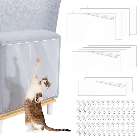 Krasfolie voor katten, zelfklevende krasbescherming voor zitbank