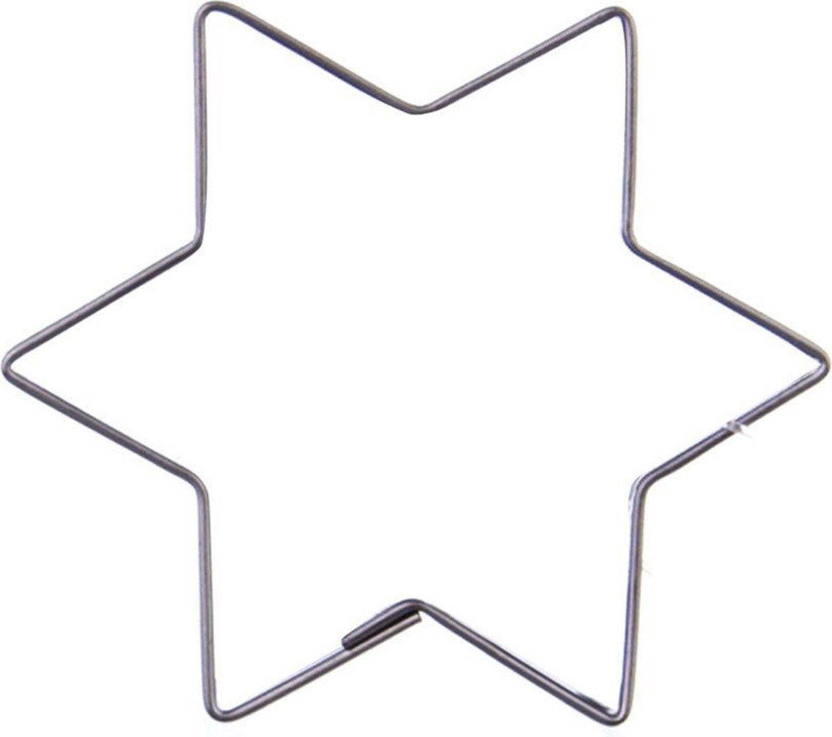 Koekjessnijder Edelstaal Ster 6,5 cm - Vormen - Uitsteekvorm - Cookie - Cutter - Uitsteekvormpjes - Koekjes - Bakken