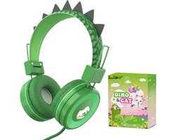 StayPowered Kinderhoofdtelefoon - Perfect voor Jonge Avonturiers - Schattig Design - Stereo Geluid - Ingebouwde Microfoon - Instelbaar en Opvouwbaar - Universele Compatibiliteit - Zacht Gevoerd - Roze of Groen - Levering Sneller dan Aangegeven!