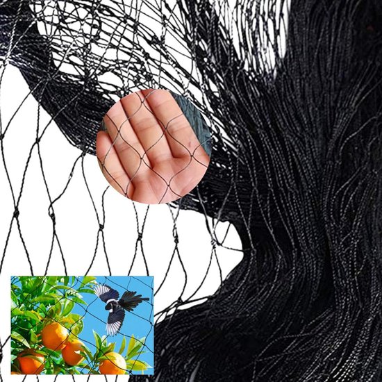 Anti-vogelnet, vogelnet 2 * 15m, vogelbeschermingsnet, volière kippenhoknet