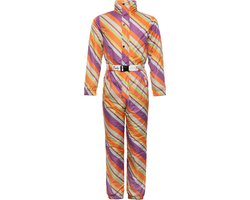 Funky Alps Skipak Retro Rainbow / Vintage Onesie Regenboog Skipak / Wintersport / Carnaval / Apres-ski / Foute Skipakken