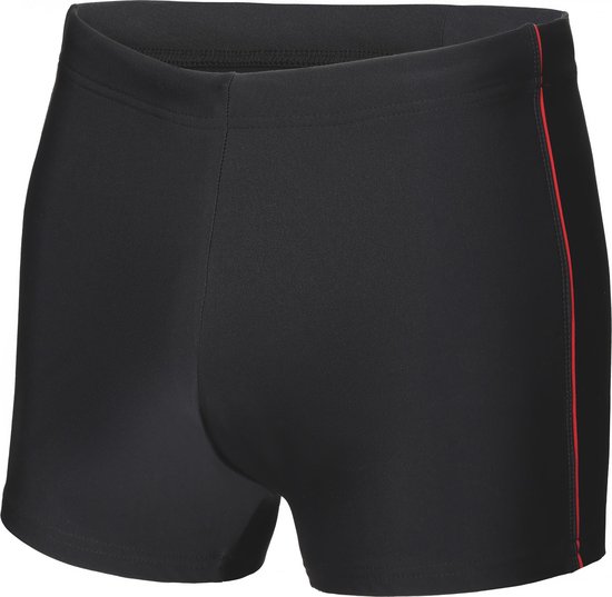 Ladeheid LA-LA40-173-SO Heren Zwembroek - Zwemshorts - sneldrogend - Koordsluiting - Polyester & Elastaan - Zwart/Rood (173) - 7XL