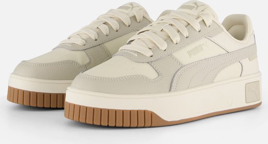Puma Carina Street Sneakers beige Synthetisch - Dames - Maat 40 | bol