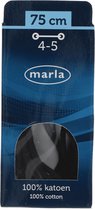 Marla ronde veters | Dun | Zwart | 75cm