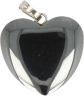 Hematiet hart hanger 20 mm