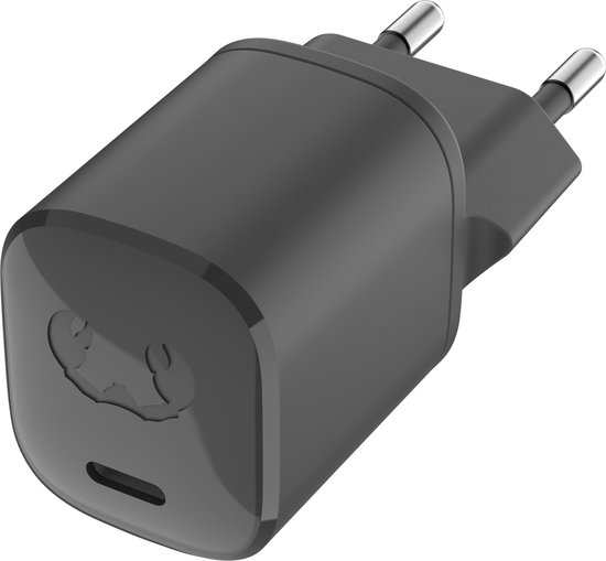 USB-C oplader 20W Power Delivery snellader compact veilig mini muuroplader EU-stekker Storm Grey