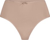RJ Bodywear Pure Color dames maxi string (1-pack) - lichtbruin - Maat: 4XL