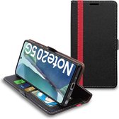 ebestStar - Coque compatible avec Samsung Galaxy Note20 (4G, 5G), Etui Portefeuille, Housse Pochette Protection PU Cuir, Porte Carte, Noir / Rouge