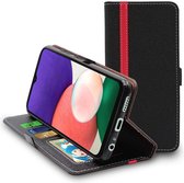 ebestStar - Hoes voor Samsung Galaxy A22 5G, Wallet Etui, Book case hoesje, Zwart, Rood