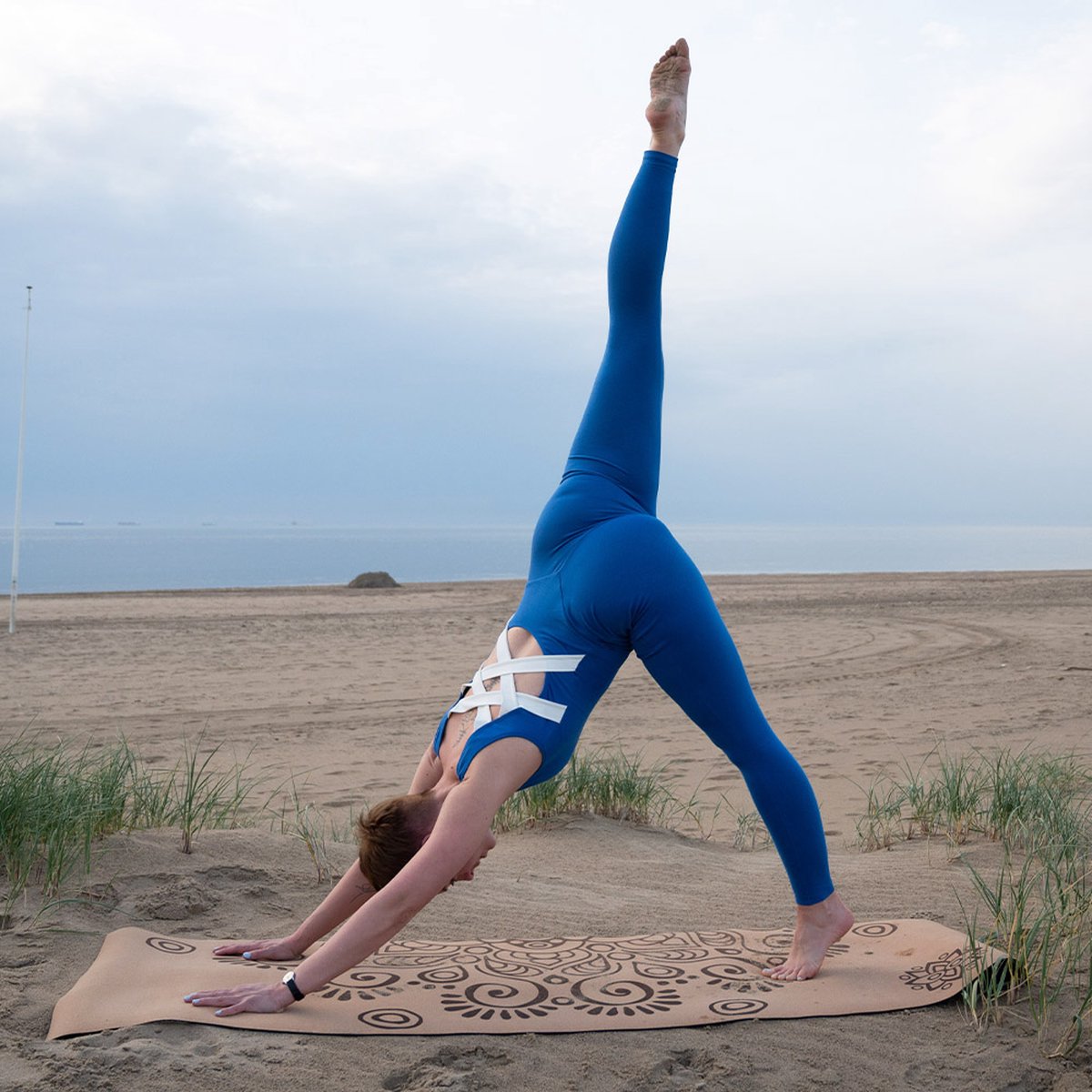 Jumpsuit Aphrodite Blauw - Overall dames - Bodysuit - Yoga kleding dames - Sport jumpsuit dames - Ideaal voor Yoga, fitness & meer