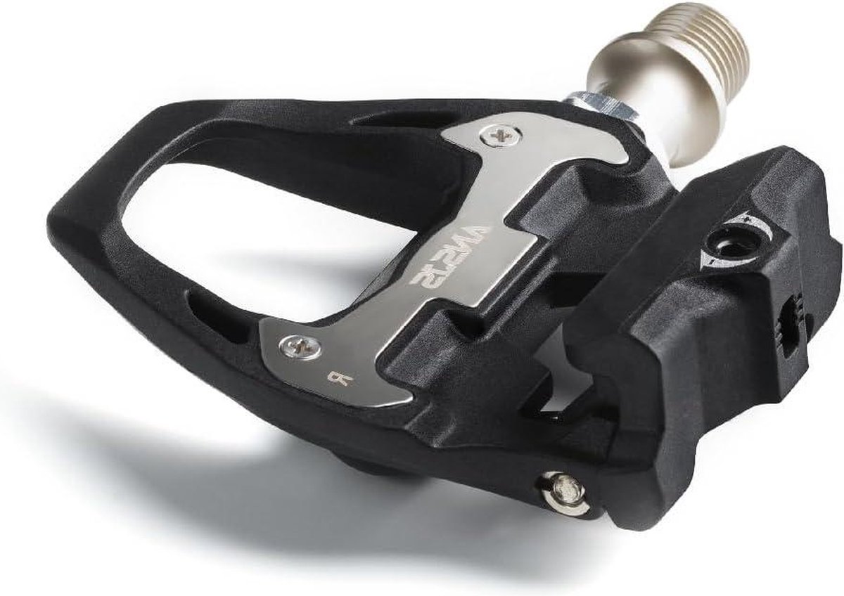Lichtgewicht clipless racefietspedalen met schoenplaatjes - Compatibel met SPD-SL-systeem - 6 graden float - R21