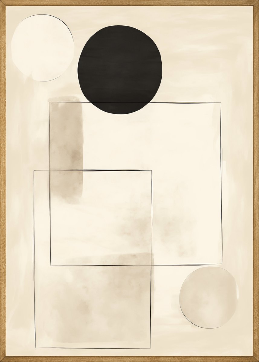 Balance of Shapes Poster - 30x40 cm