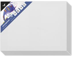 Kangaro canvaspaneel - 30x40 cm - 3mm board - 3x primed - set 5 stuks