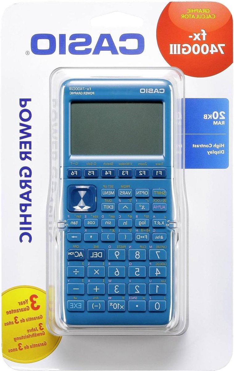 Grafische rekenmachine cyaan display - Casio FX-7400GIII - 21 batterijvoeding - afmetingen 875 x 213 -