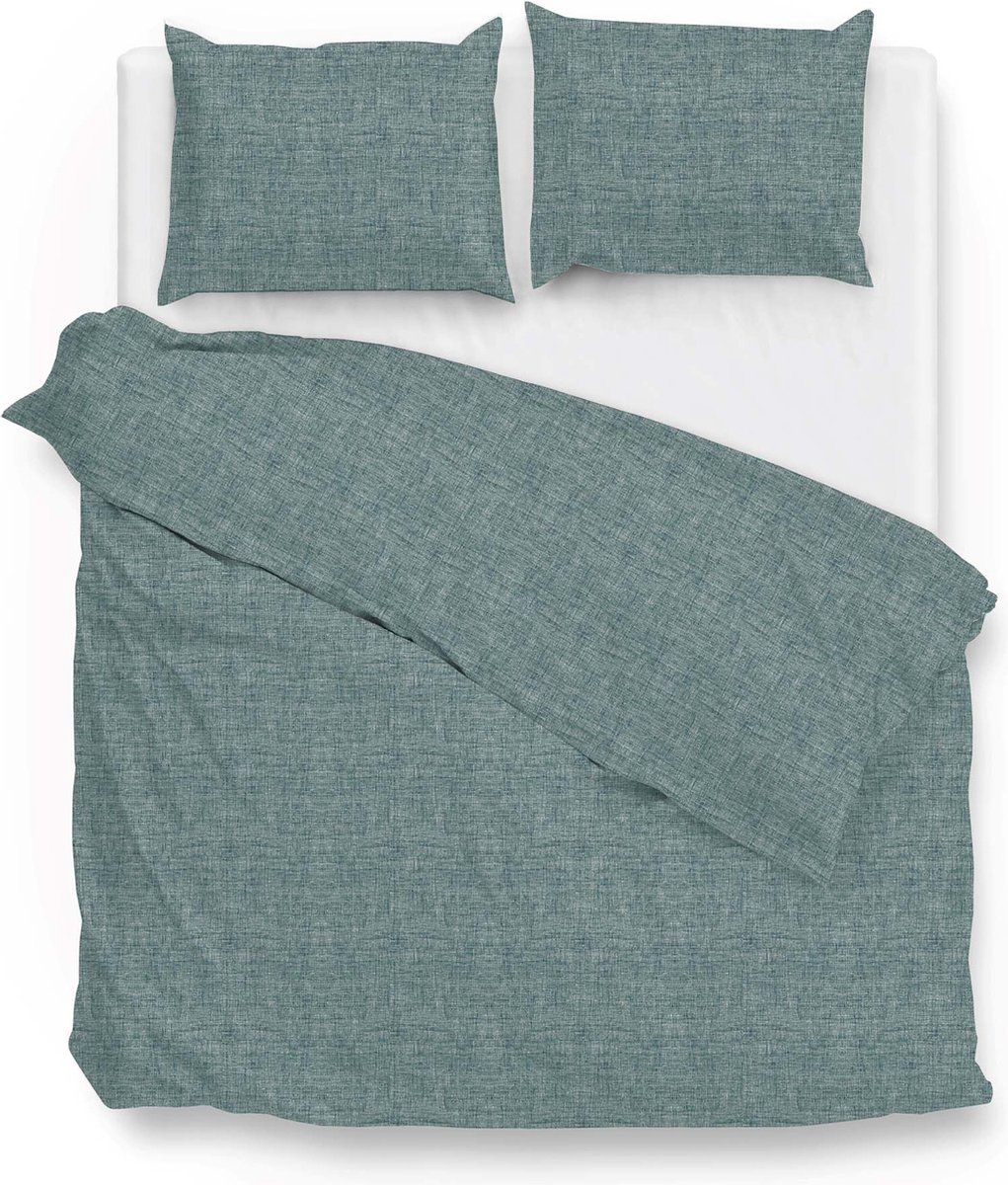 ZoHome Lino Dekbedovertrek - Litsjumeaux - 240x200/220 cm - Emerald Green