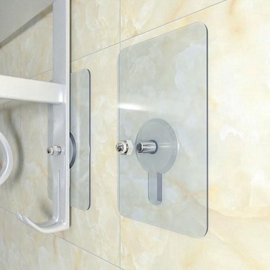 CHPN - Vis - Vis auto-adhésive - 5 pièces - Vis sans perçage - Capacité de charge de 5Kg - Universel - Vis pratique - Set de 5 pièces - Clous adhésifs avec crochet/clip autocollant