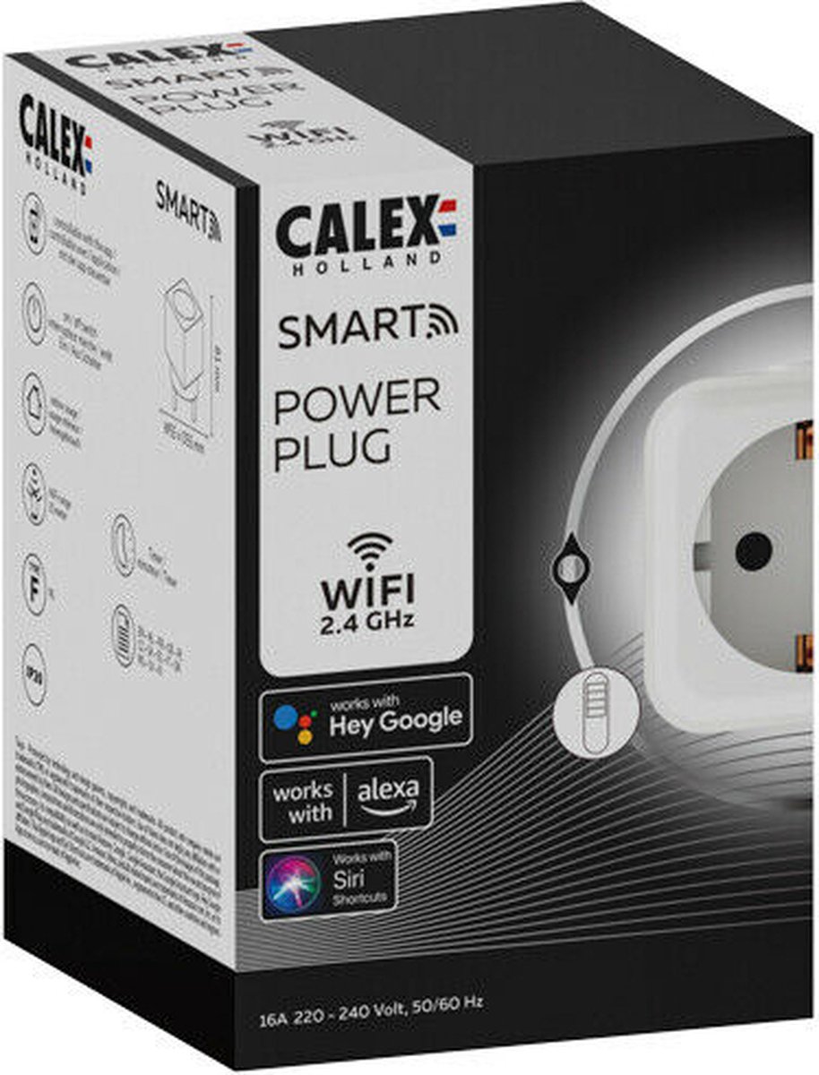DELTACO SMART HOME SH-P03USB, WiFI Stekkerdoos - 3x Stekker & 2x USB Google Home Amazon Alexa 15 Meter Wit