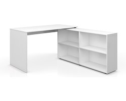 Vicco FlexPlus Hoekbureau – 137 x 60 cm Wit