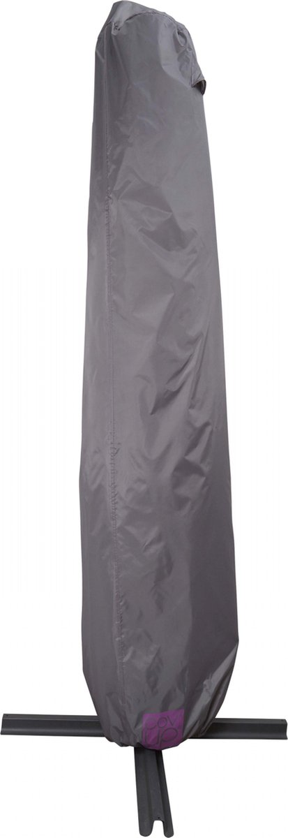 Oviala - Parasolhoes met afmetingen van 230 x 45 cm in de kleur grijs - Cov'Up