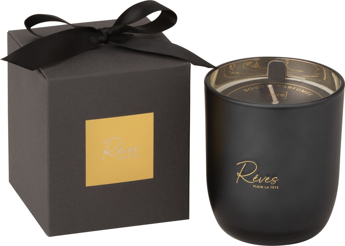 J-Line geurkaars Rêves Noir - Rainbow Reef - gas - zwart - small - 35U