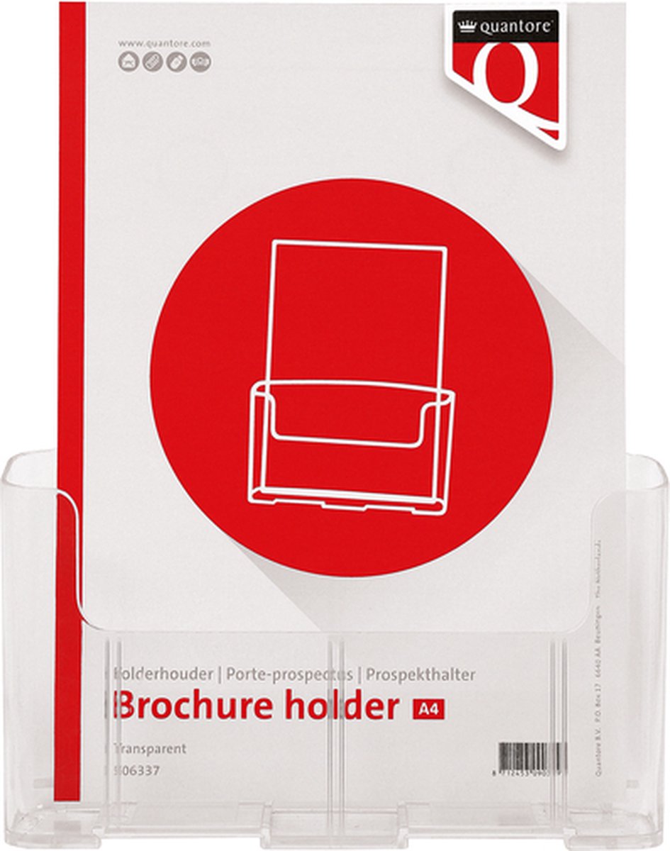 Folderhouder Quantore A5 transparant | 10 stuks