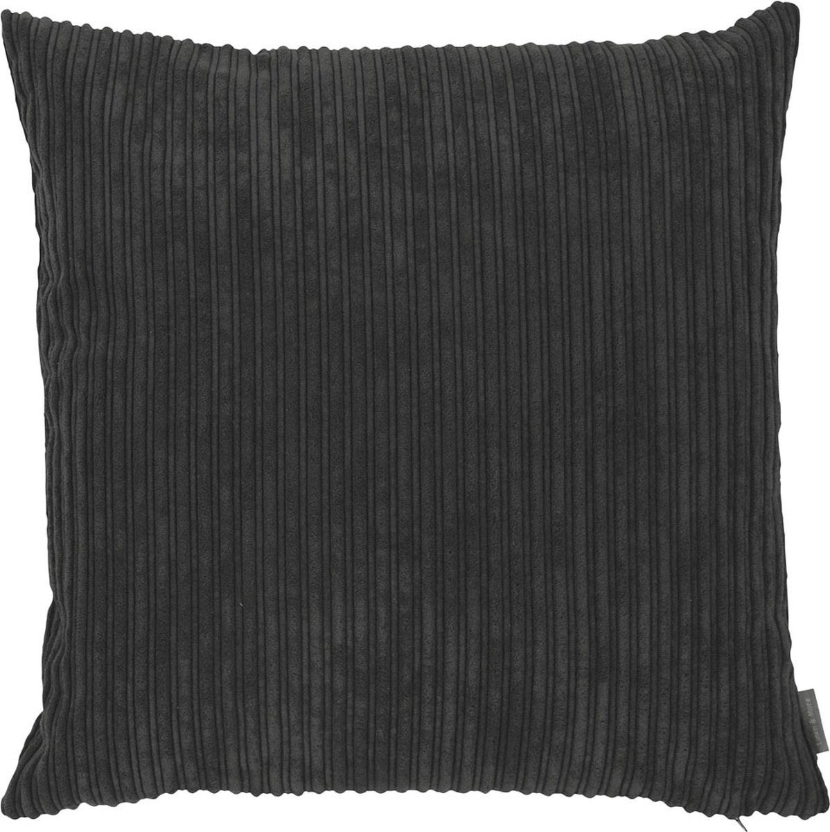 Mars & More Duke Velvet Rib kussen donkergrijs 45x45cm